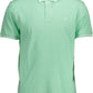 Green Cotton Men Polo Shirt - SEHABRANDS