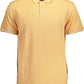 Orange Cotton Men Polo Shirt - SEHABRANDS