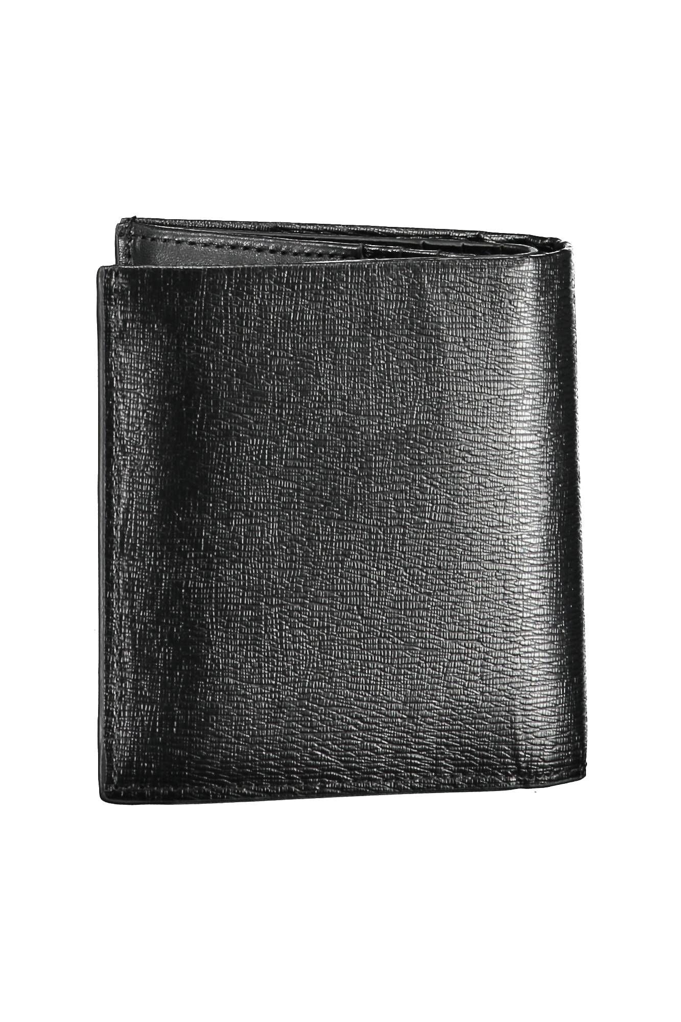 Black Leather Mens Wallet - SEHABRANDS