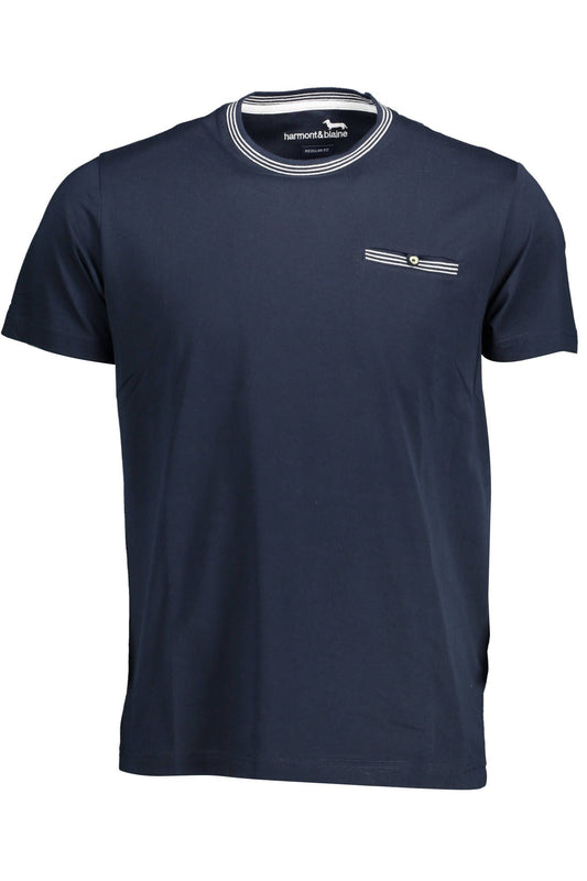 Blue Cotton Men T-Shirt - SEHABRANDS