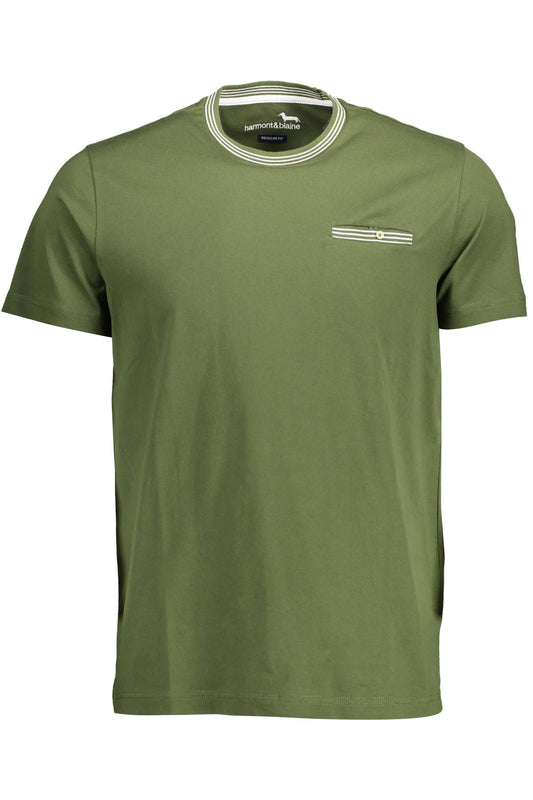 Green Cotton Men T-Shirt - SEHABRANDS