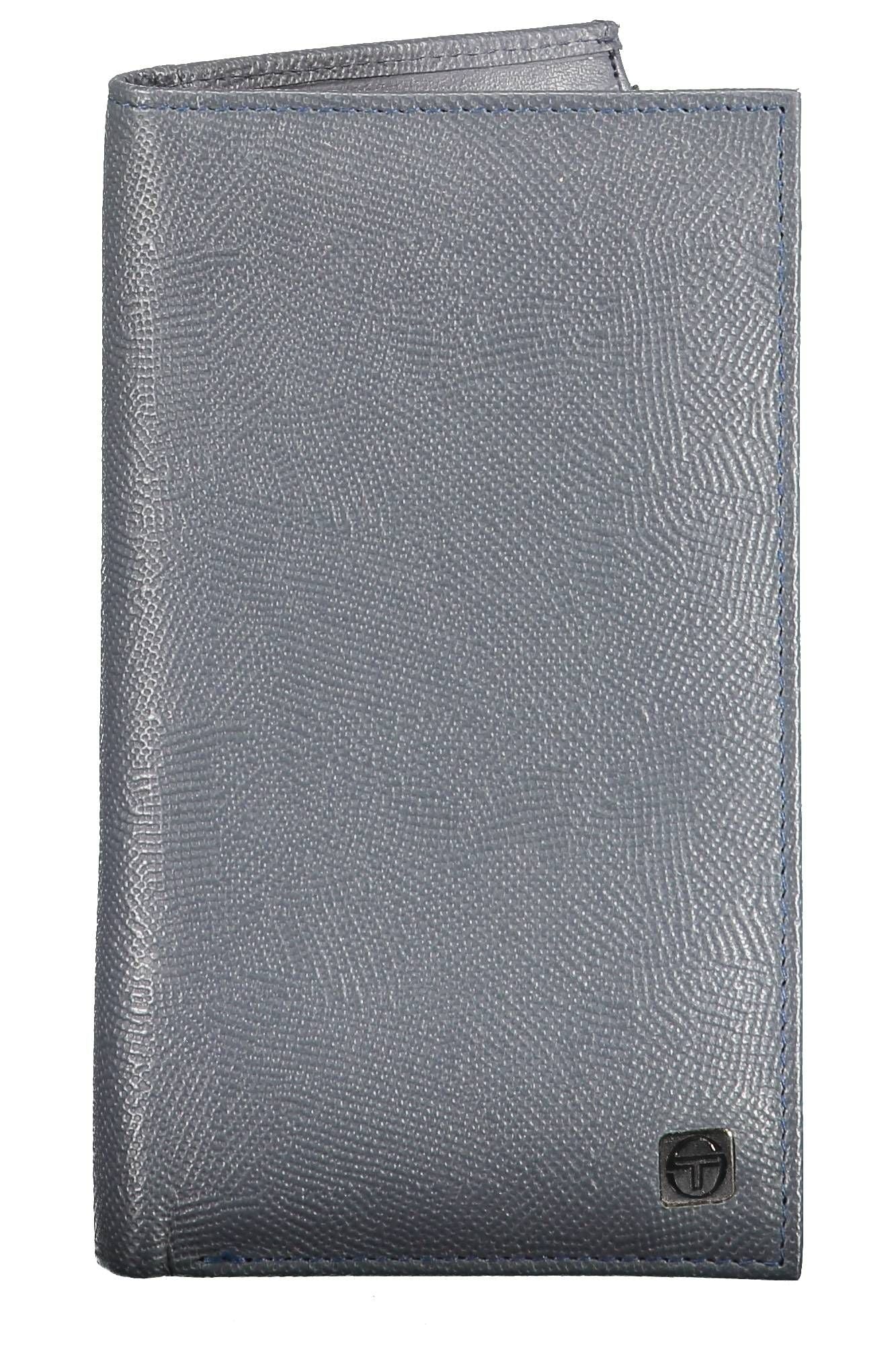 Blue Leather Men Wallet - SEHABRANDS