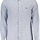 Light Blue Cotton Men Shirt - SEHABRANDS