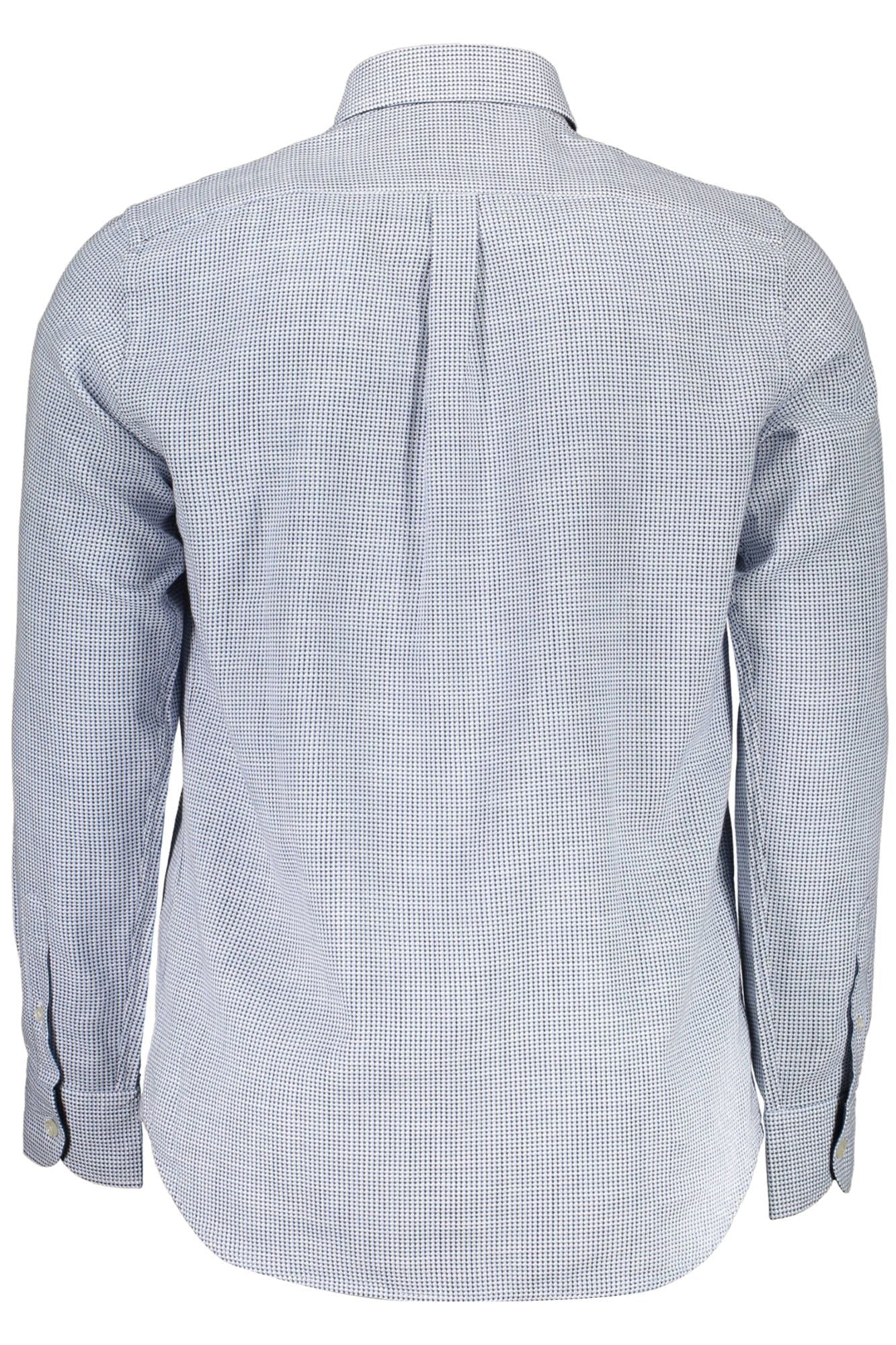 Light Blue Cotton Men Shirt - SEHABRANDS