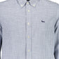 Light Blue Cotton Men Shirt - SEHABRANDS