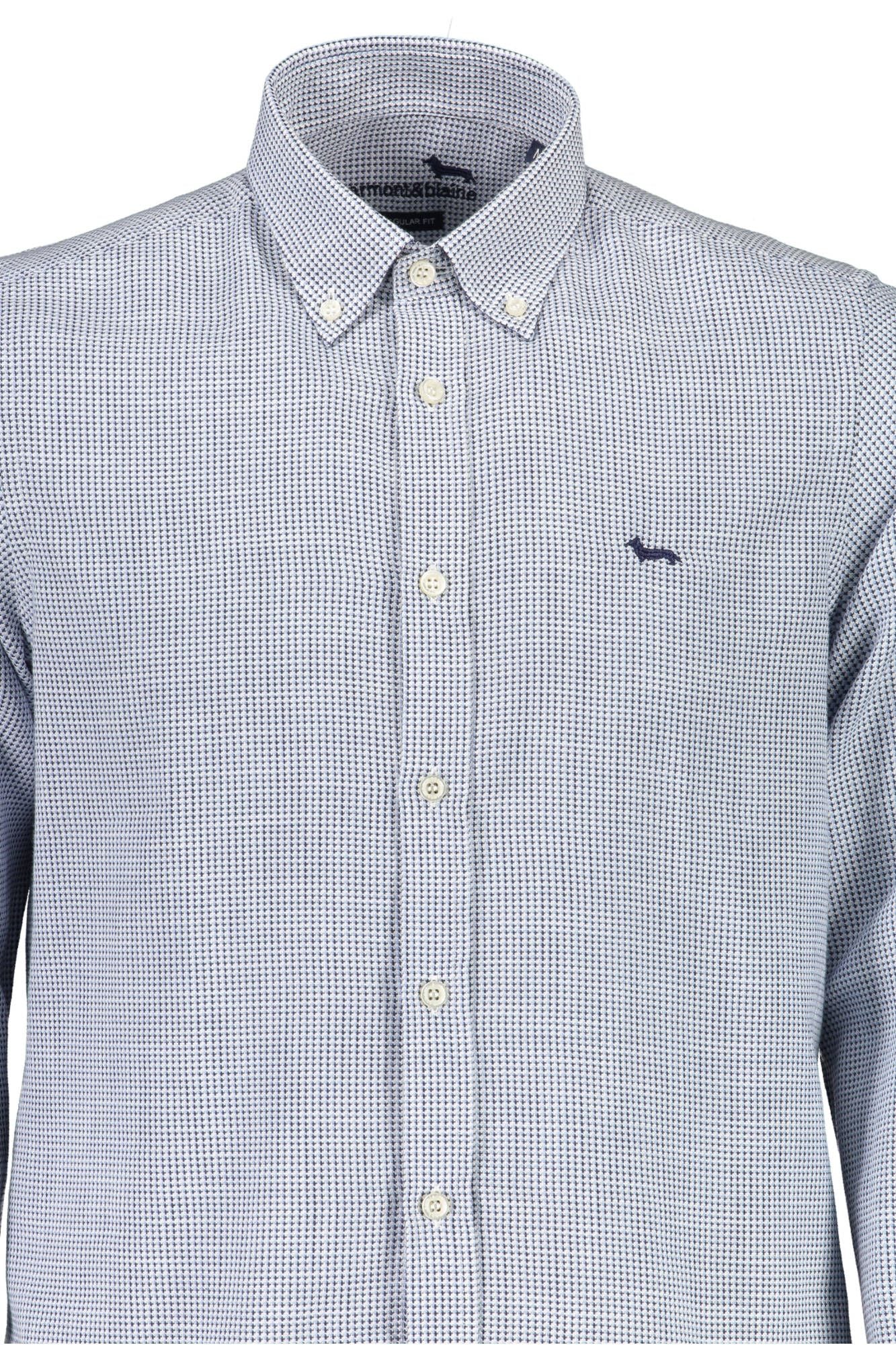 Light Blue Cotton Men Shirt - SEHABRANDS