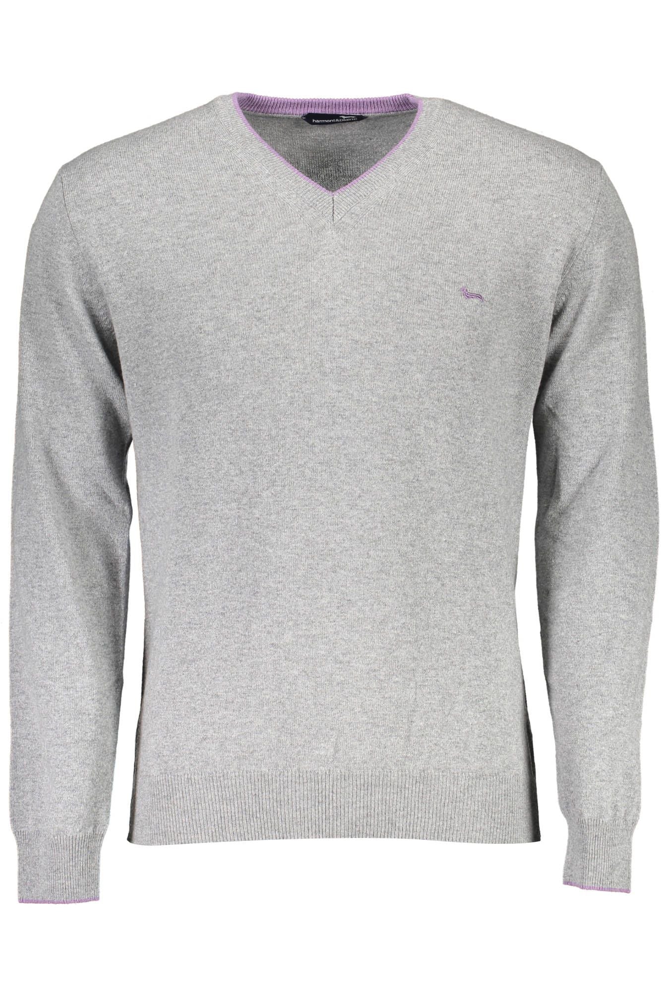 Gray Wool Men Sweater - SEHABRANDS