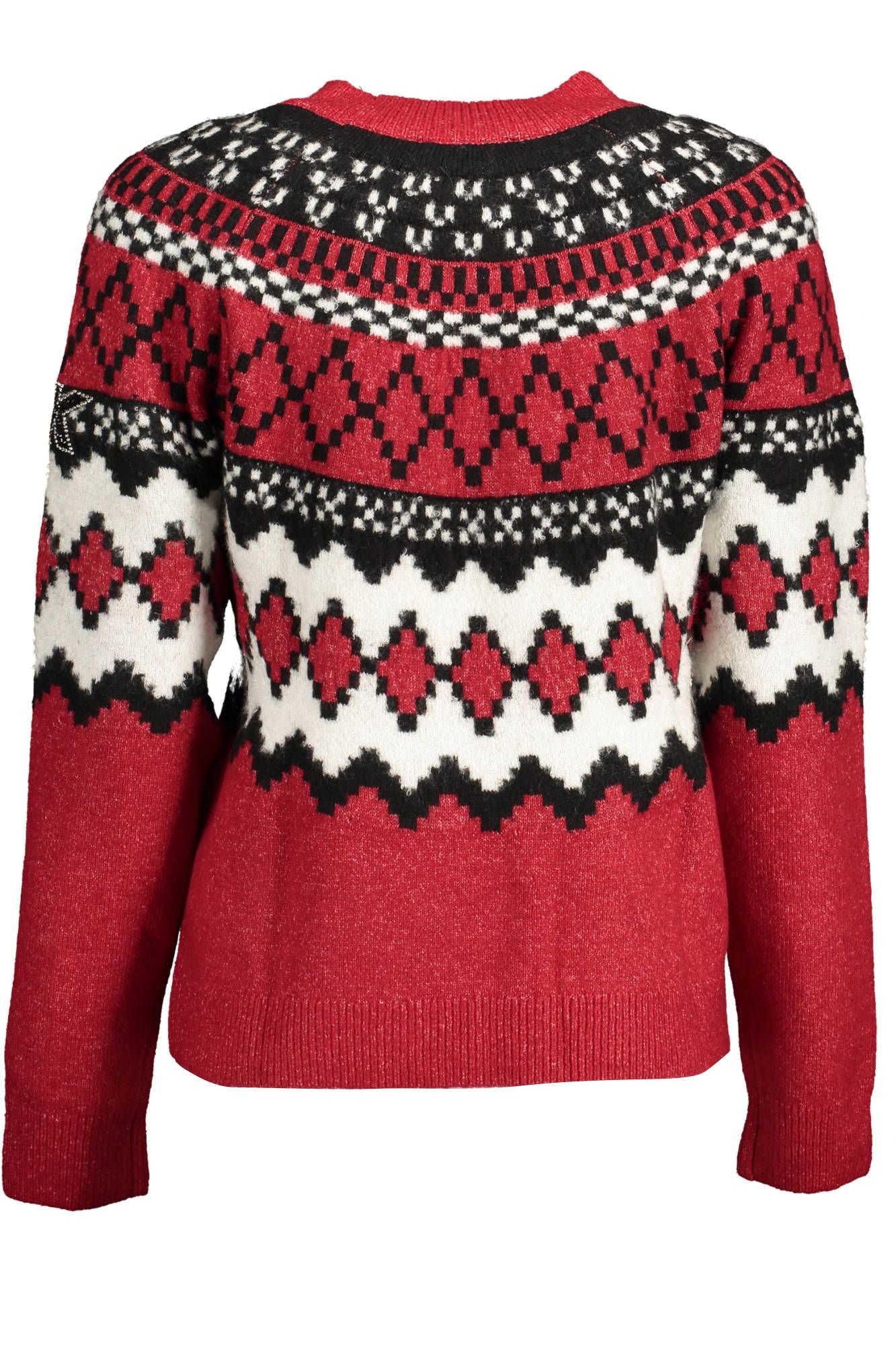 Red Polyester Women Sweater - SEHABRANDS