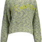 Green Acrylic Women Sweater - SEHABRANDS