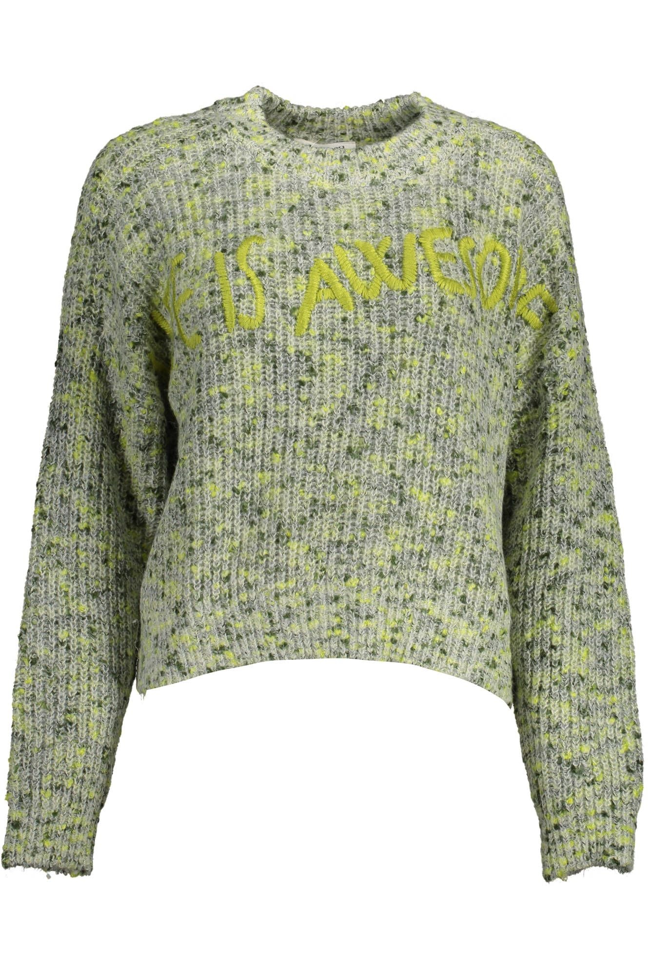 Green Acrylic Women Sweater - SEHABRANDS