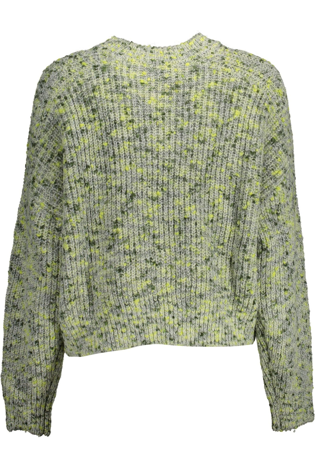 Green Acrylic Women Sweater - SEHABRANDS