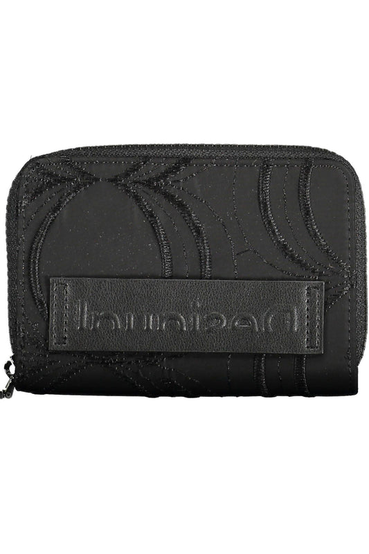 Black Polyester Women Wallet - SEHABRANDS