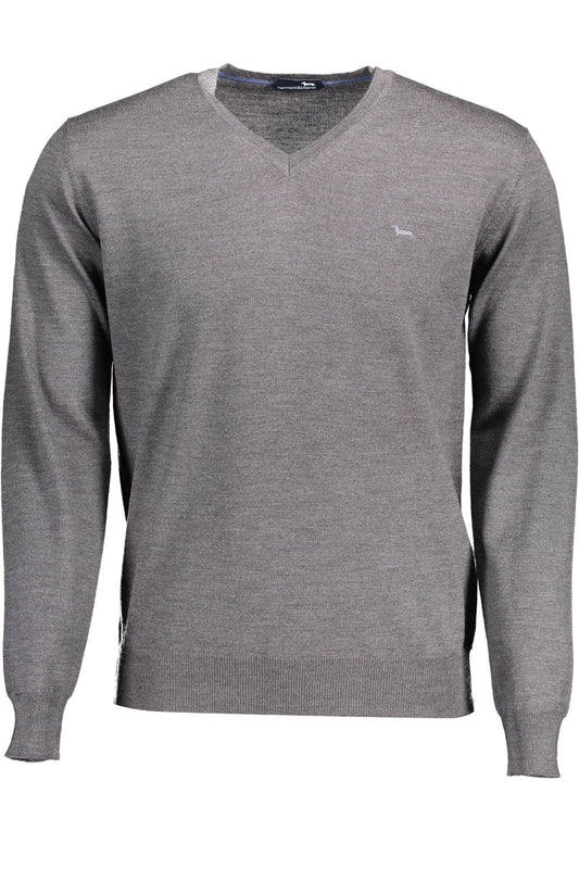 Gray Wool Men Sweater - SEHABRANDS