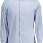 Light Blue Cotton Men Shirt - SEHABRANDS