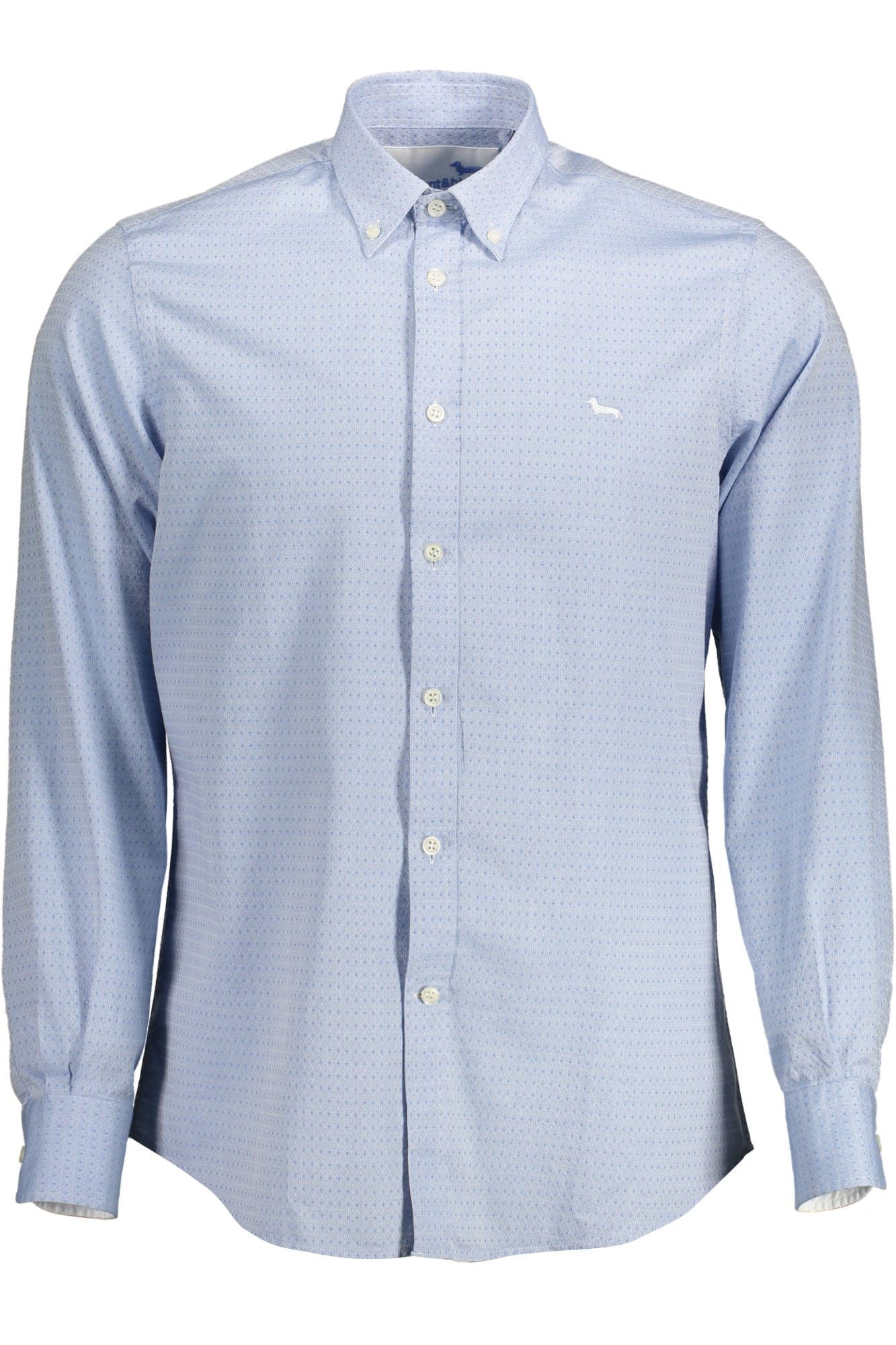 Light Blue Cotton Men Shirt - SEHABRANDS