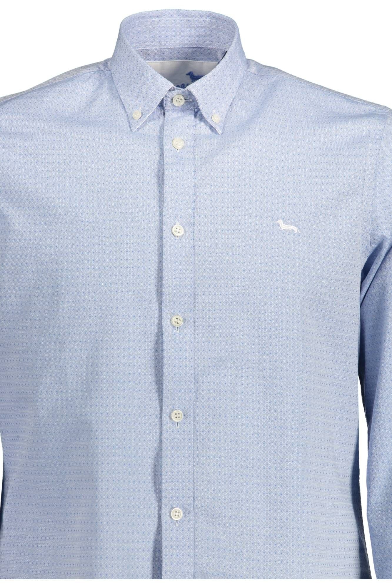 Light Blue Cotton Men Shirt - SEHABRANDS