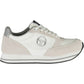 White Polyester Women Sneaker - SEHABRANDS