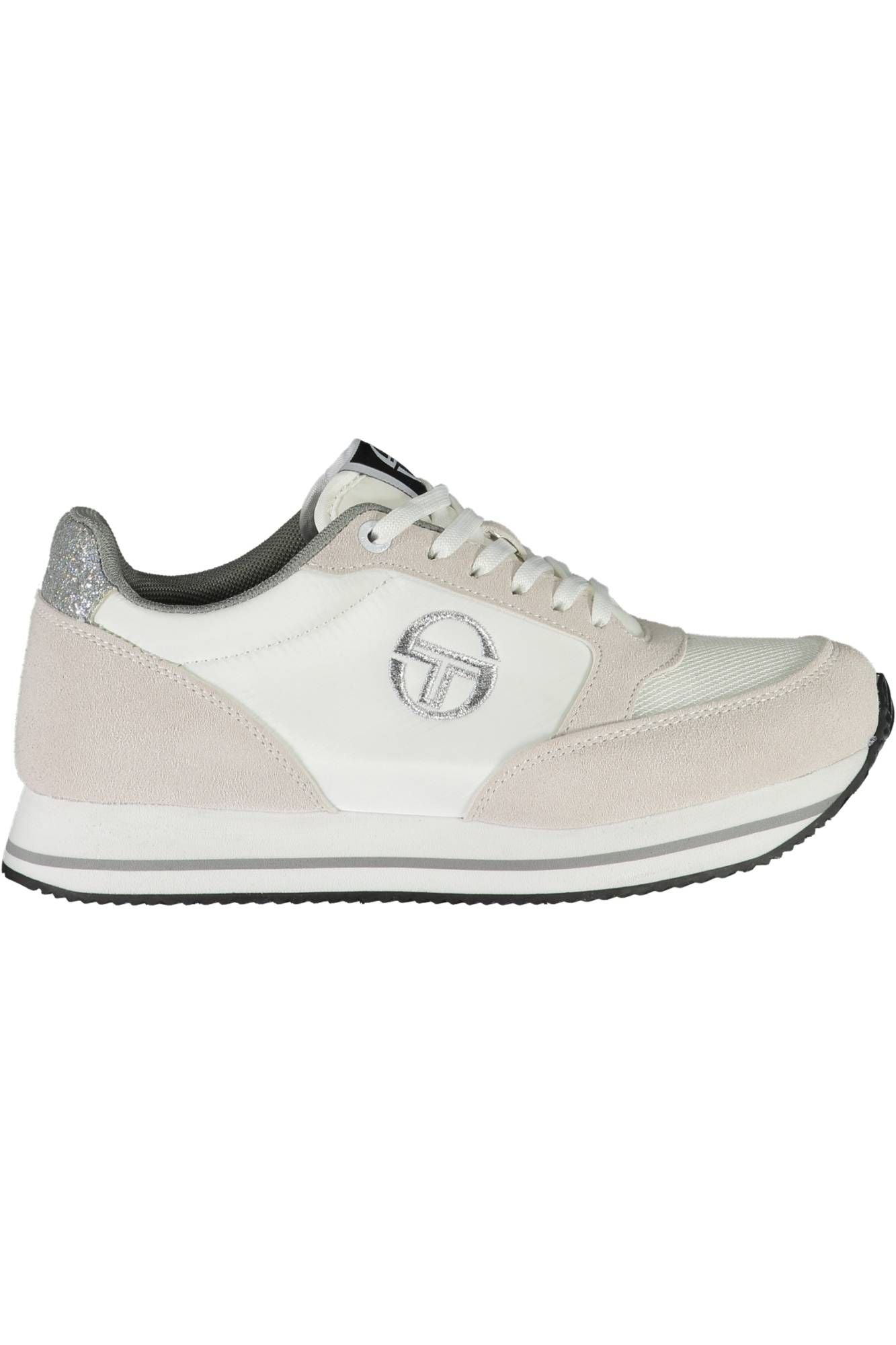 White Polyester Women Sneaker - SEHABRANDS