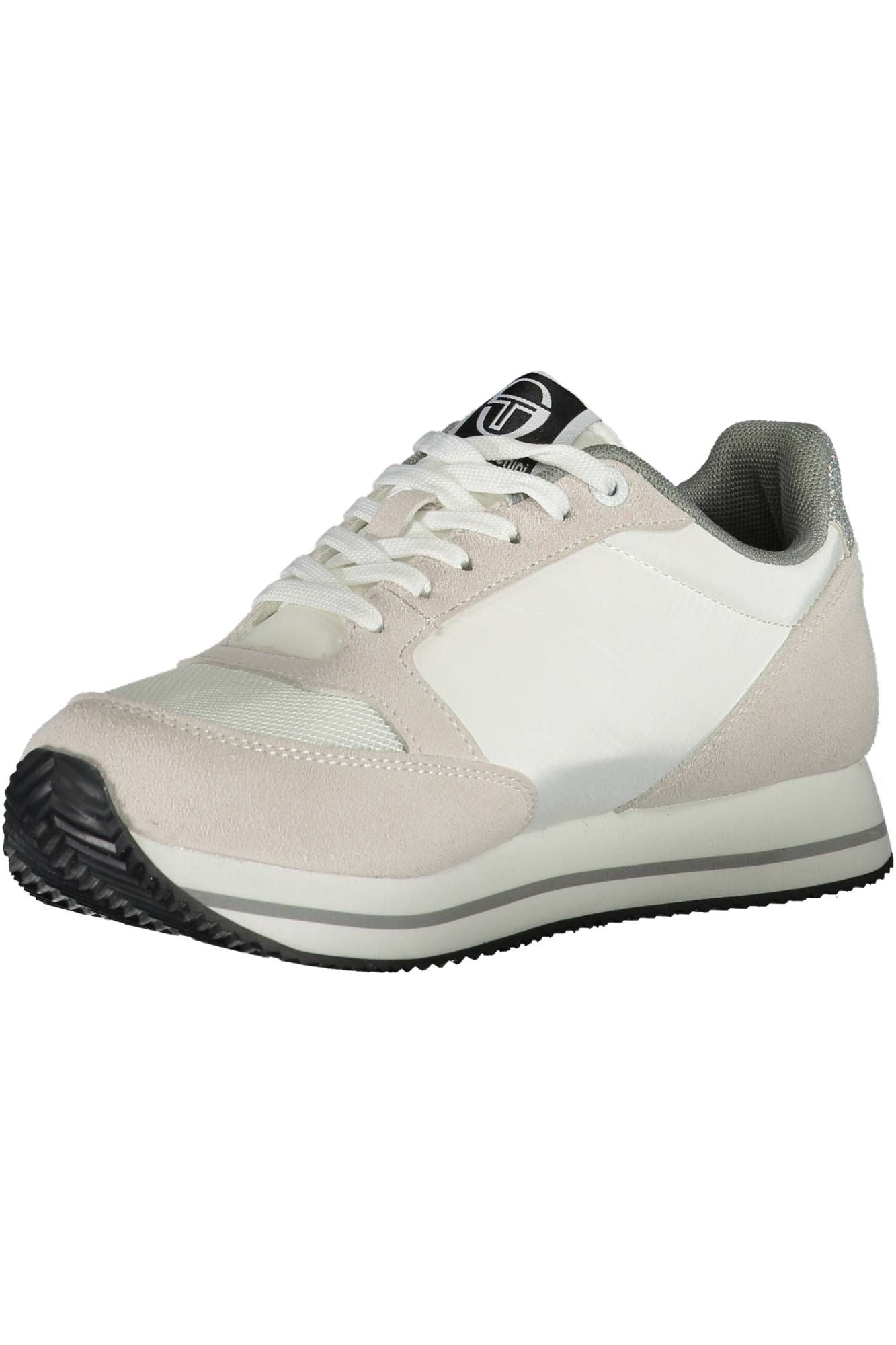 White Polyester Women Sneaker - SEHABRANDS