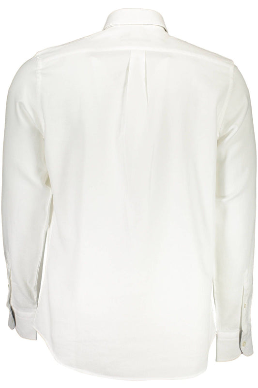 White Cotton Men Shirt - SEHABRANDS