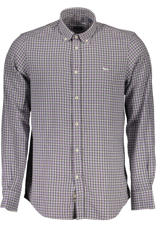 Purple Cotton Men Shirt - SEHABRANDS