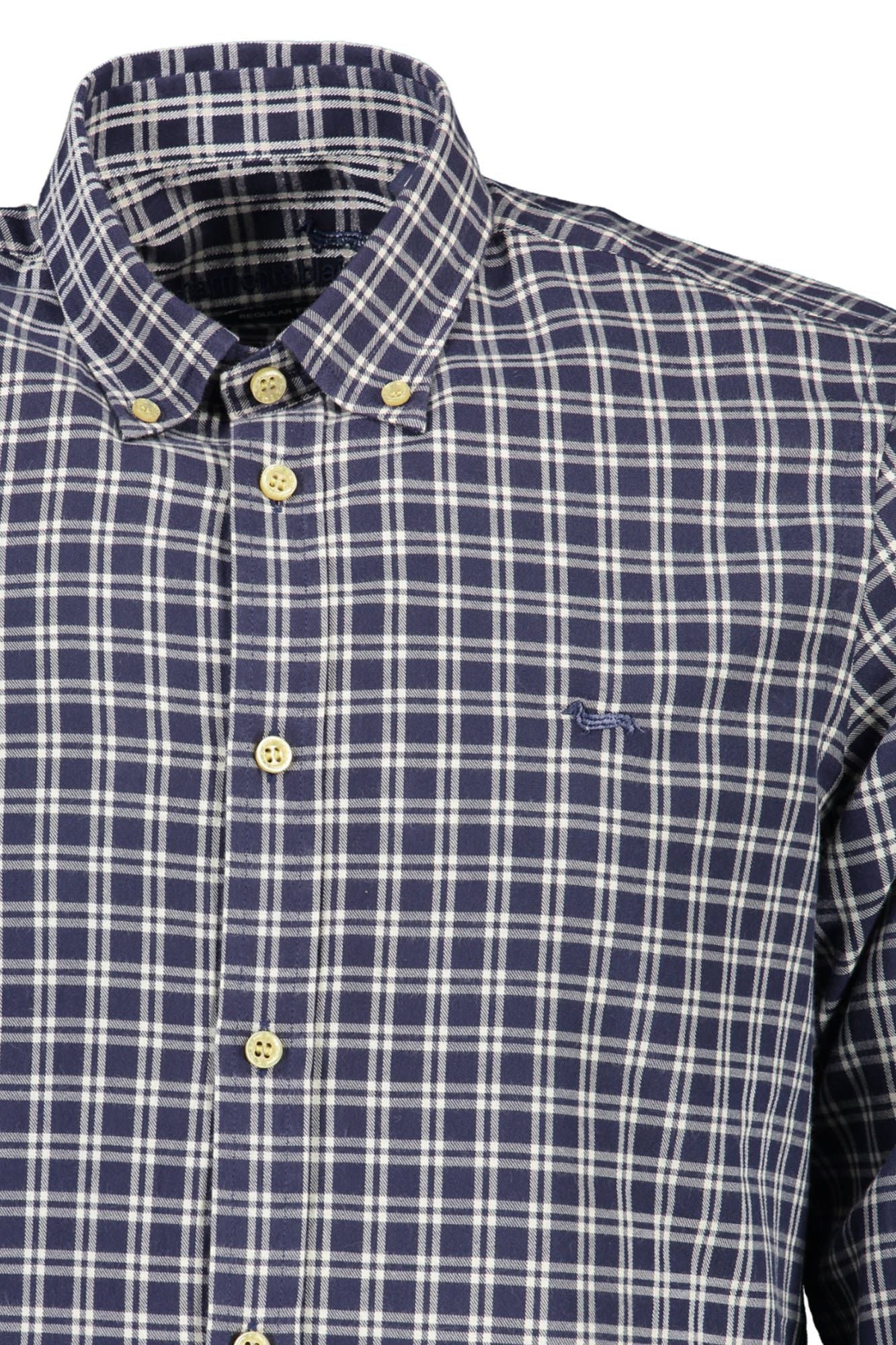 Blue Cotton Men Shirt - SEHABRANDS