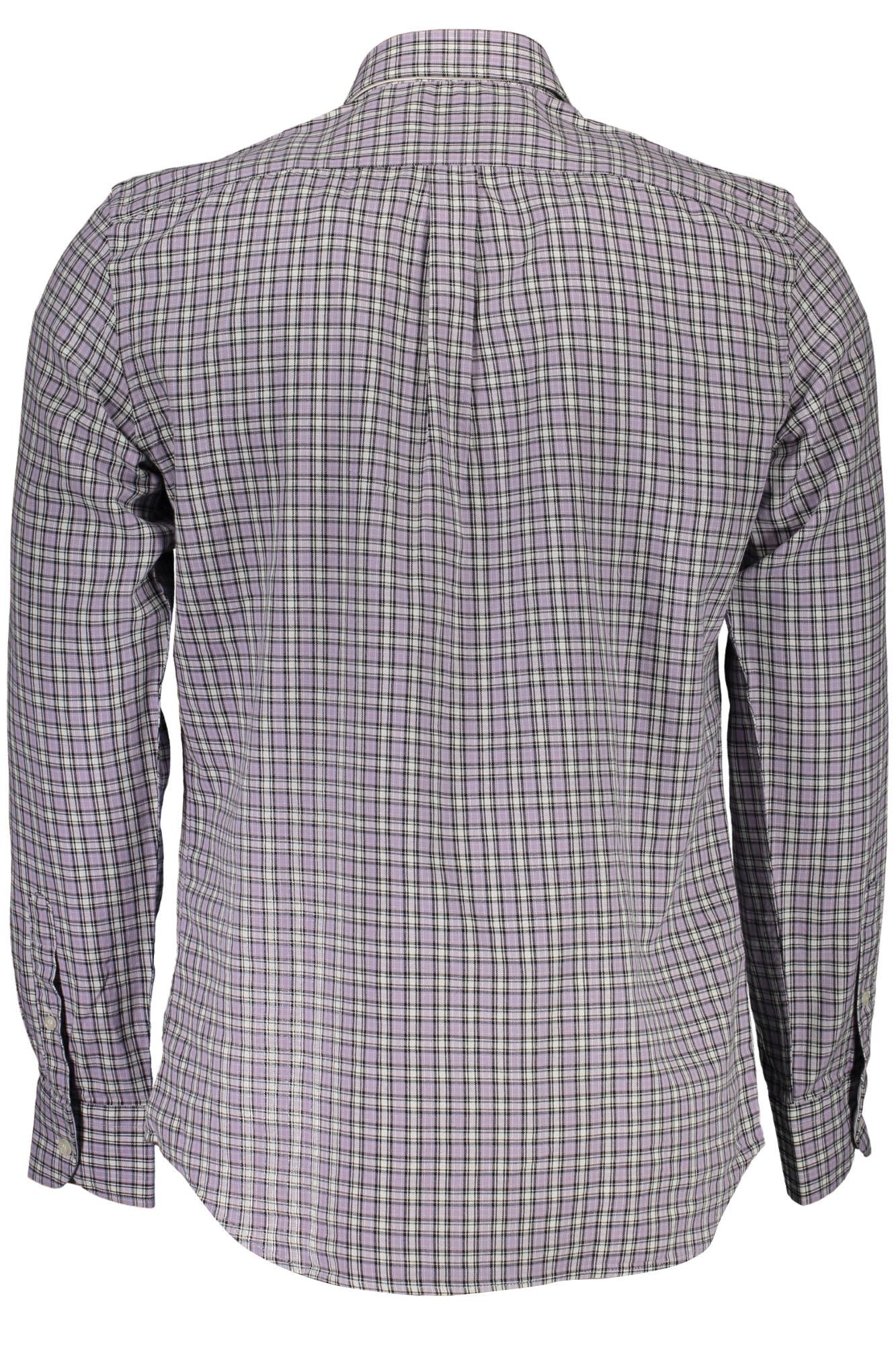 Purple Cotton Men Shirt - SEHABRANDS