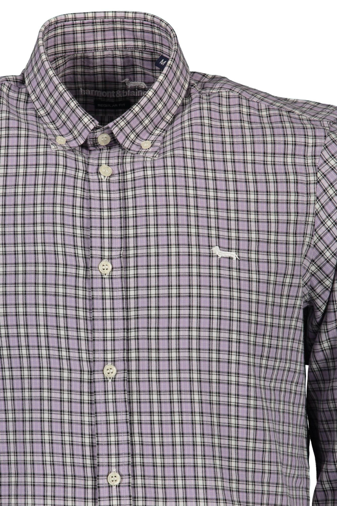 Purple Cotton Men Shirt - SEHABRANDS