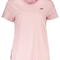 Pink Cotton Women T-Shirt - SEHABRANDS