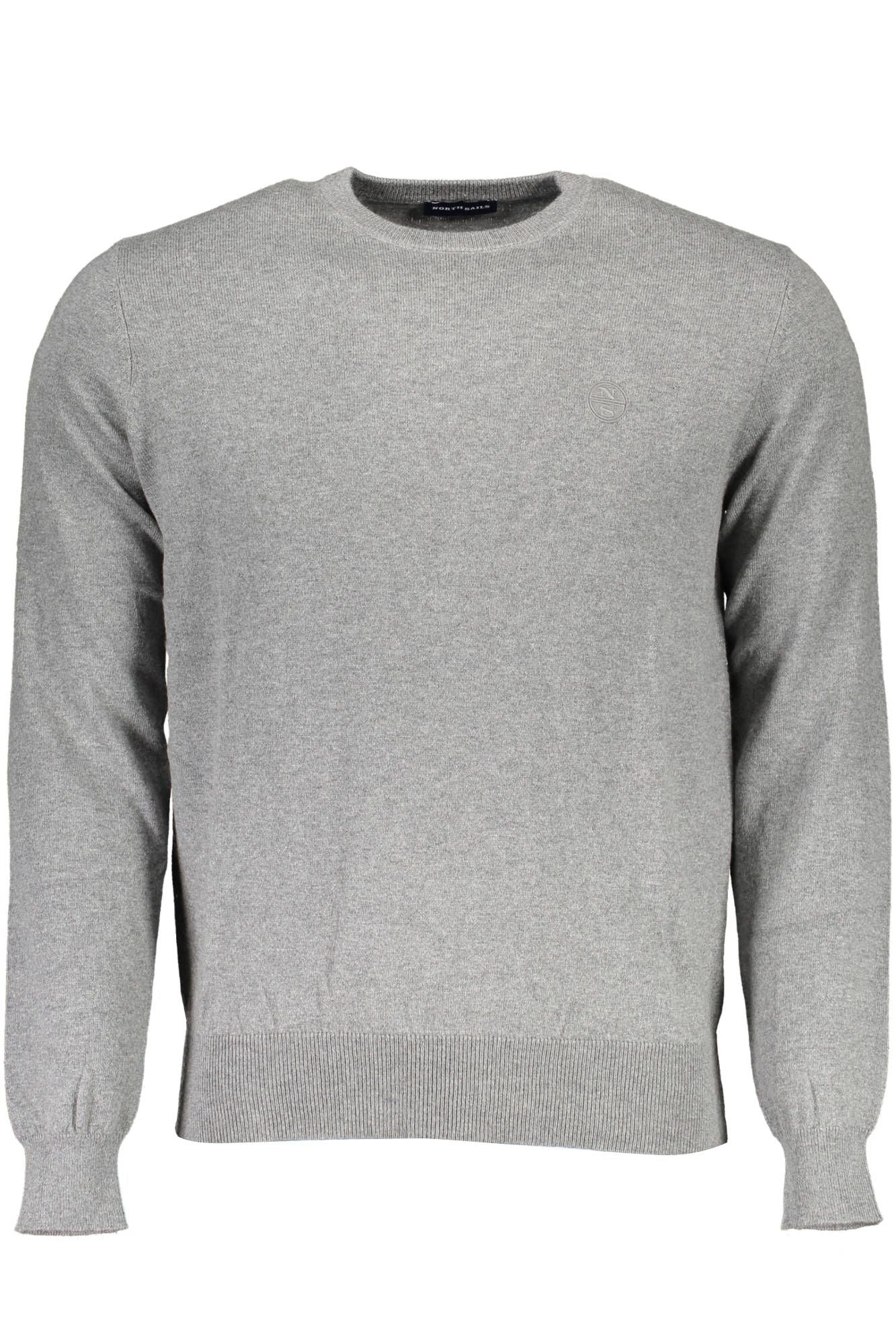 Gray Cotton Men Sweater - SEHABRANDS