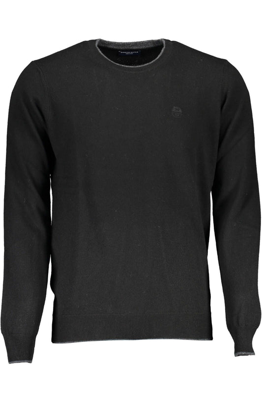 Black Polyamide Men Sweater - SEHABRANDS