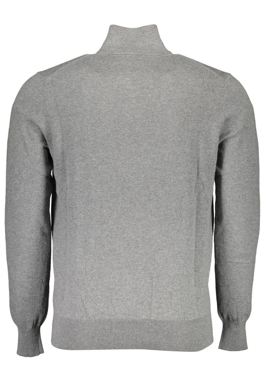 Gray Cotton Men Sweater - SEHABRANDS