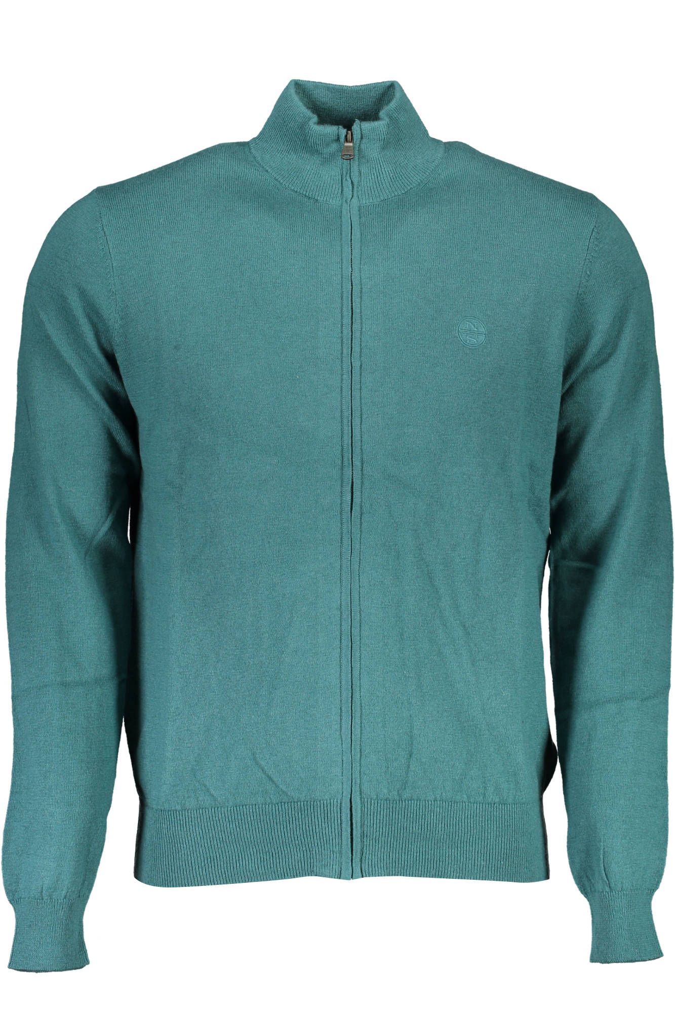 Green Cotton Men Sweater - SEHABRANDS