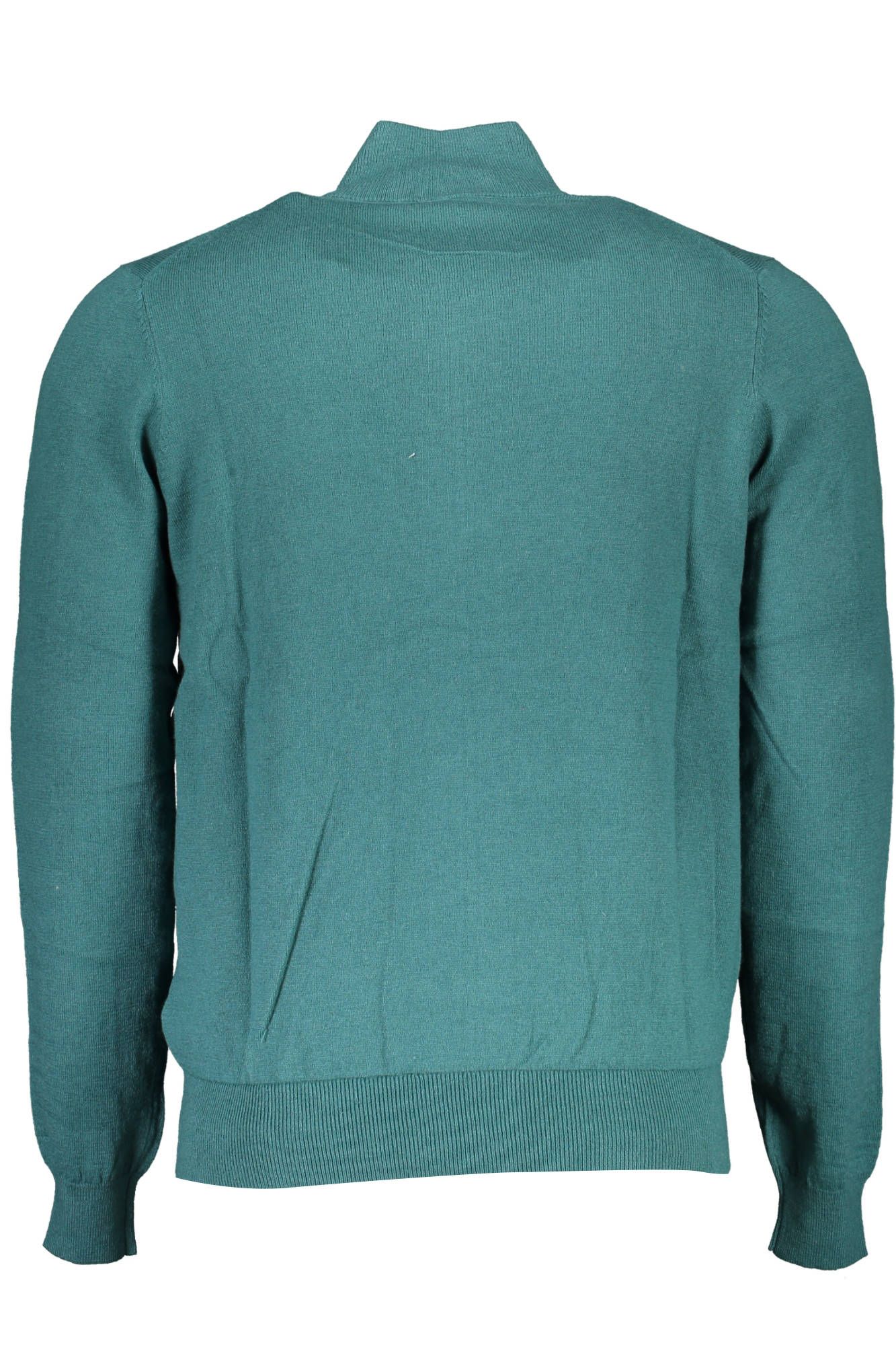 Green Cotton Men Sweater - SEHABRANDS