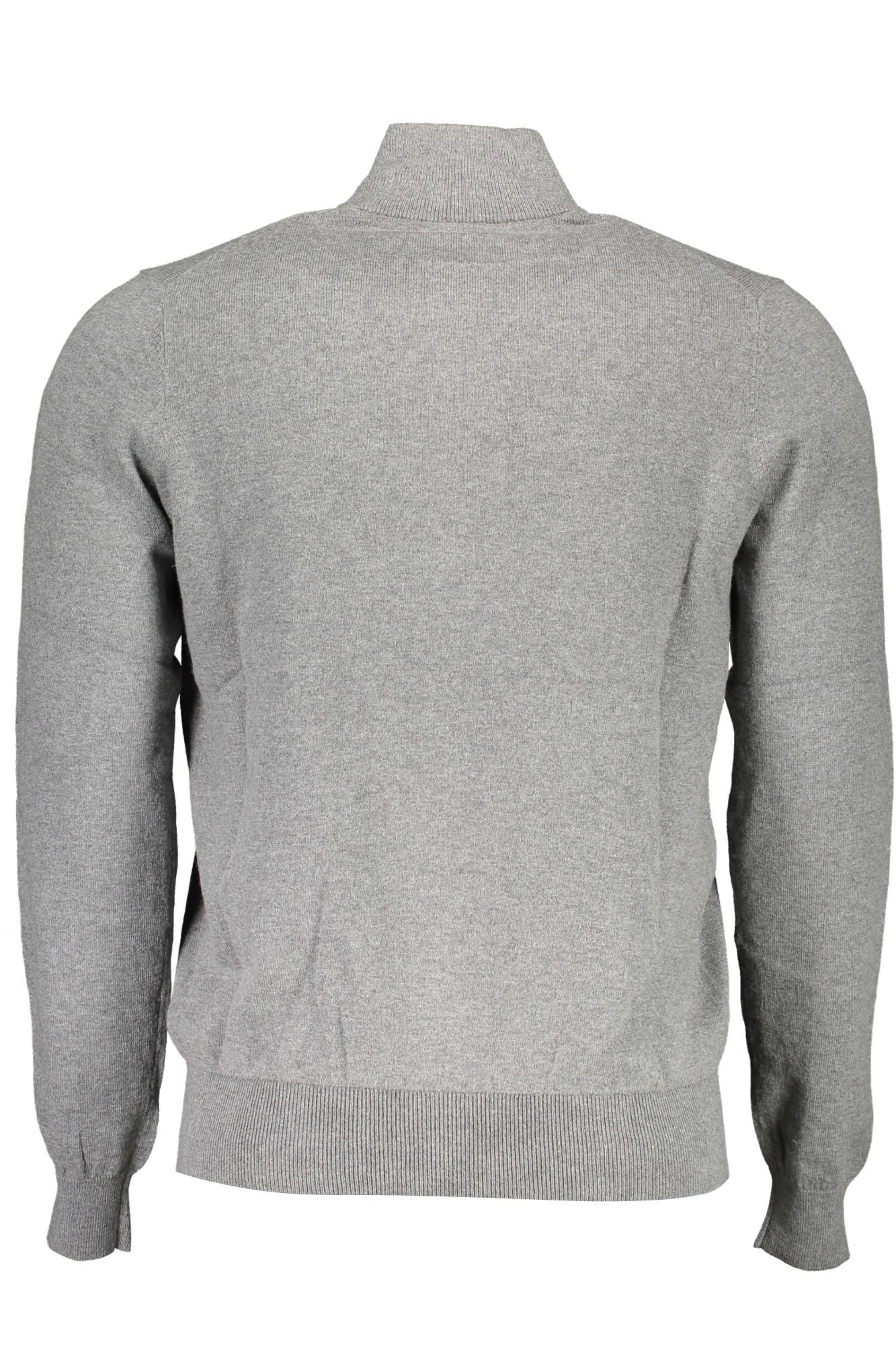 Gray Cotton Men Sweater - SEHABRANDS