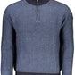 Blue Wool Men Sweater - SEHABRANDS