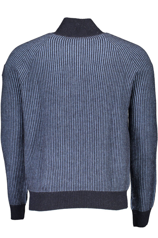 Blue Wool Men Sweater - SEHABRANDS