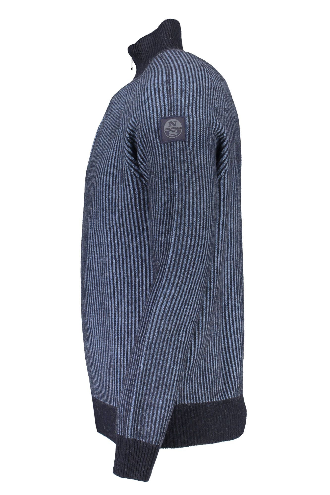 Blue Wool Men Sweater - SEHABRANDS