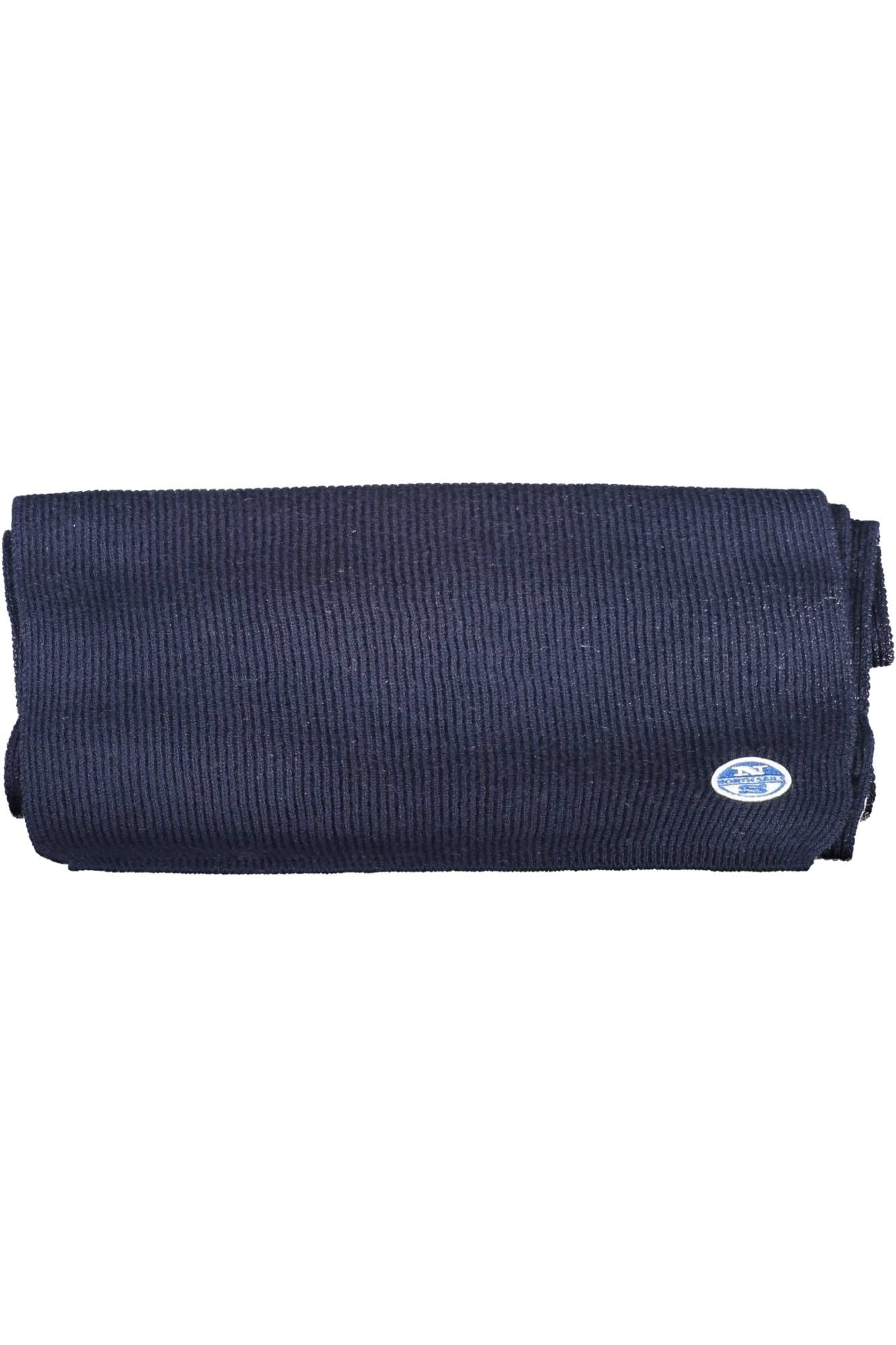 Blue Cotton Men Scarf - SEHABRANDS