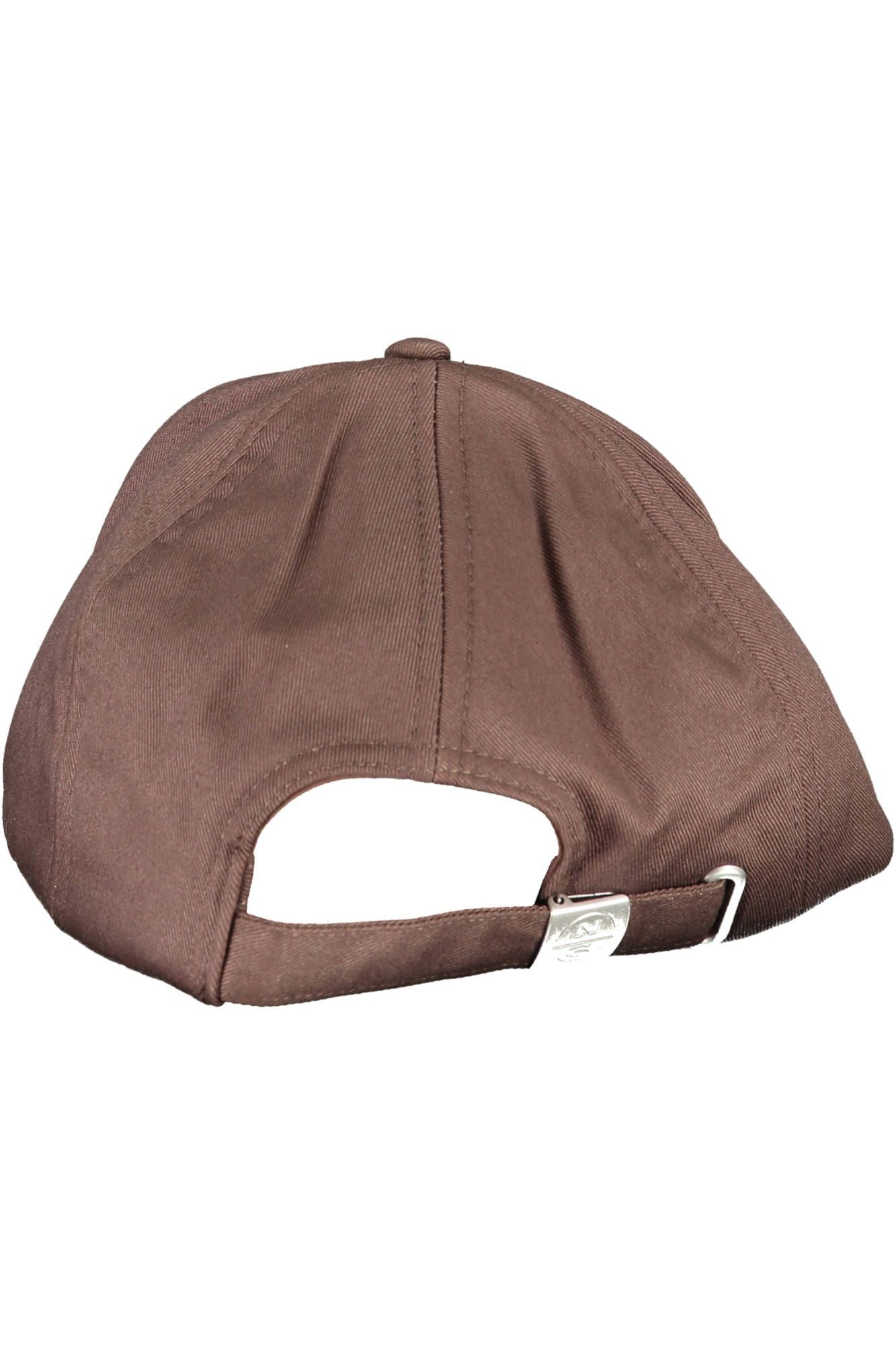 Brown Cotton Men Cap - SEHABRANDS