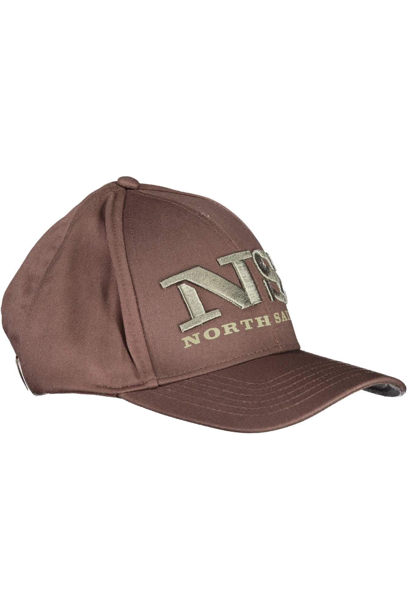 Brown Cotton Men Cap - SEHABRANDS