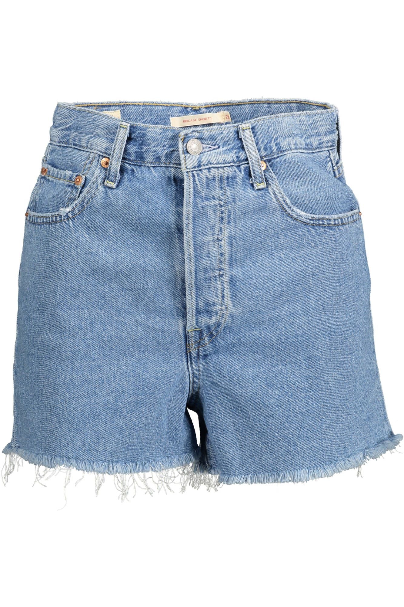 Light Blue Cotton Women Shorts - SEHABRANDS