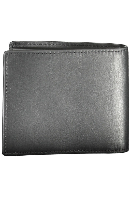 Black Leather Men Wallet - SEHABRANDS