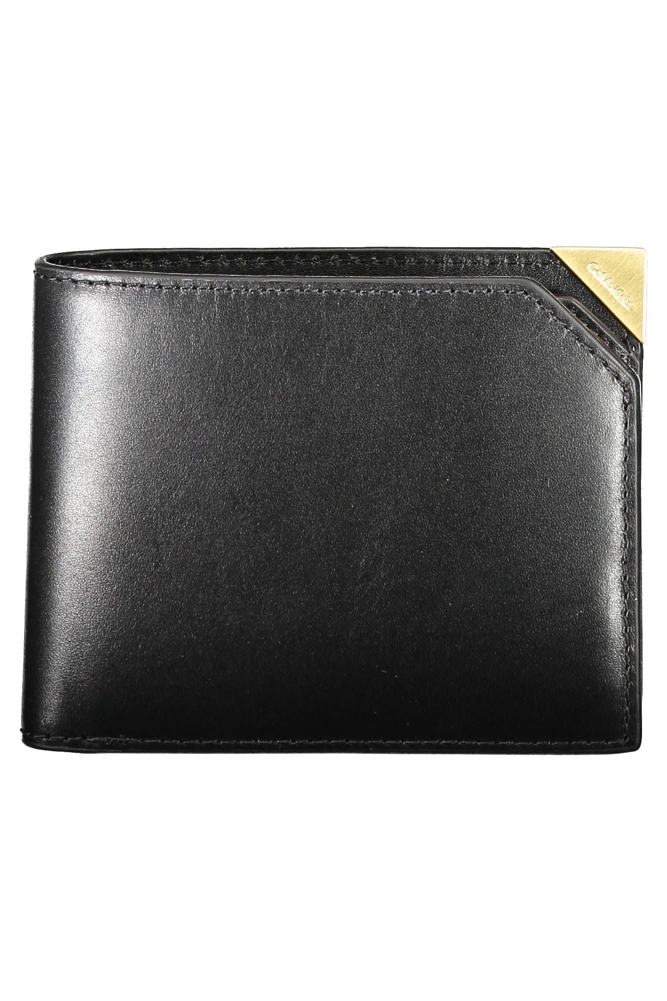 Black Leather Mens Wallet - SEHABRANDS