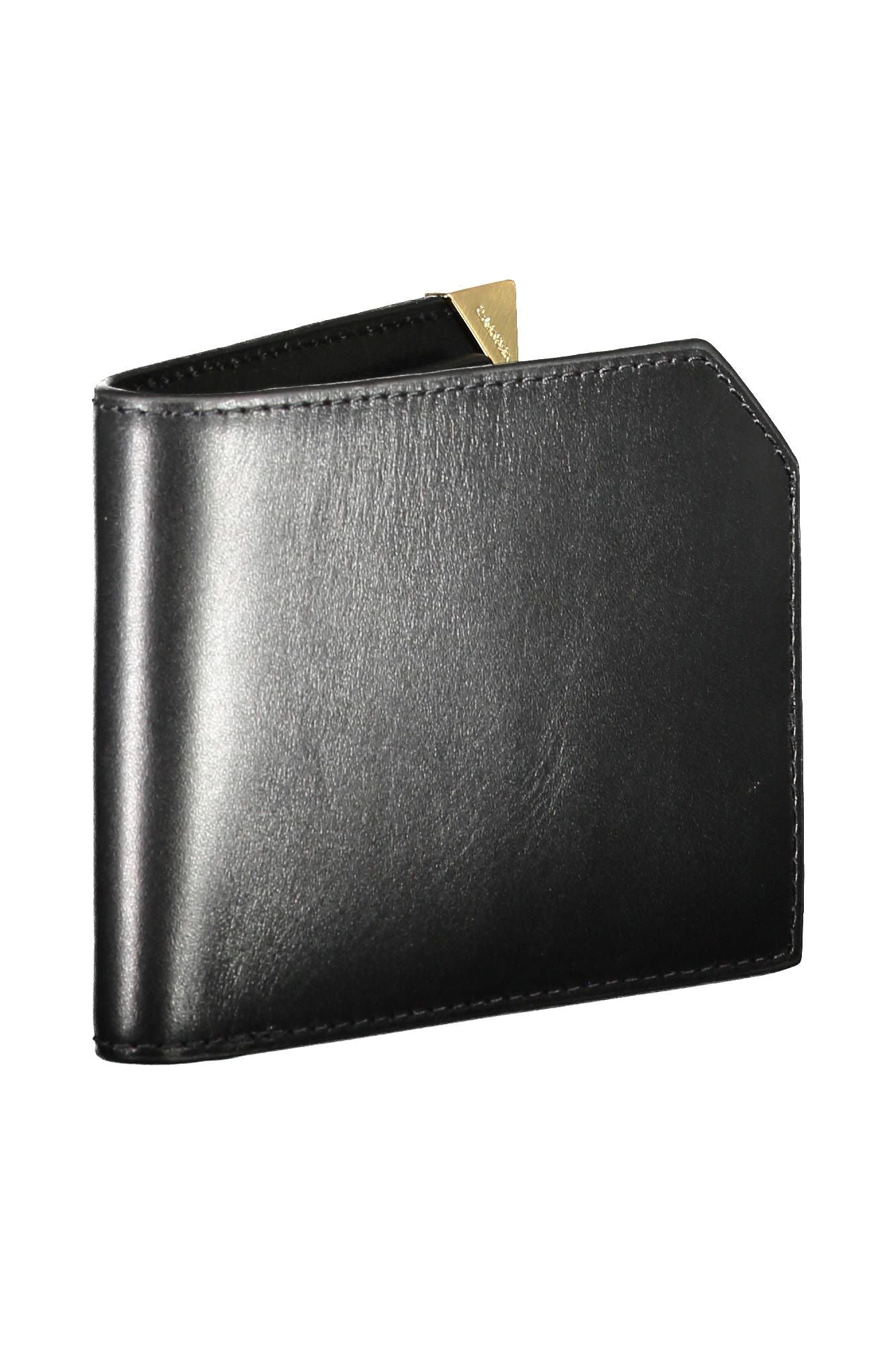 Black Leather Mens Wallet - SEHABRANDS