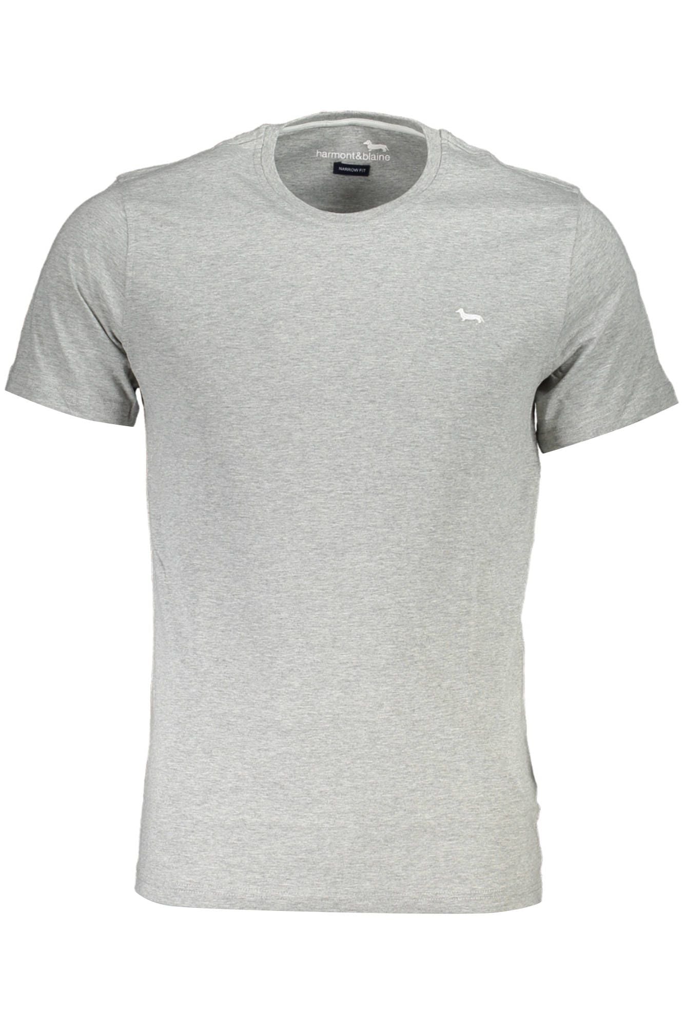 Gray Cotton Men T-Shirt - SEHABRANDS