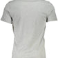 Gray Cotton Men T-Shirt - SEHABRANDS