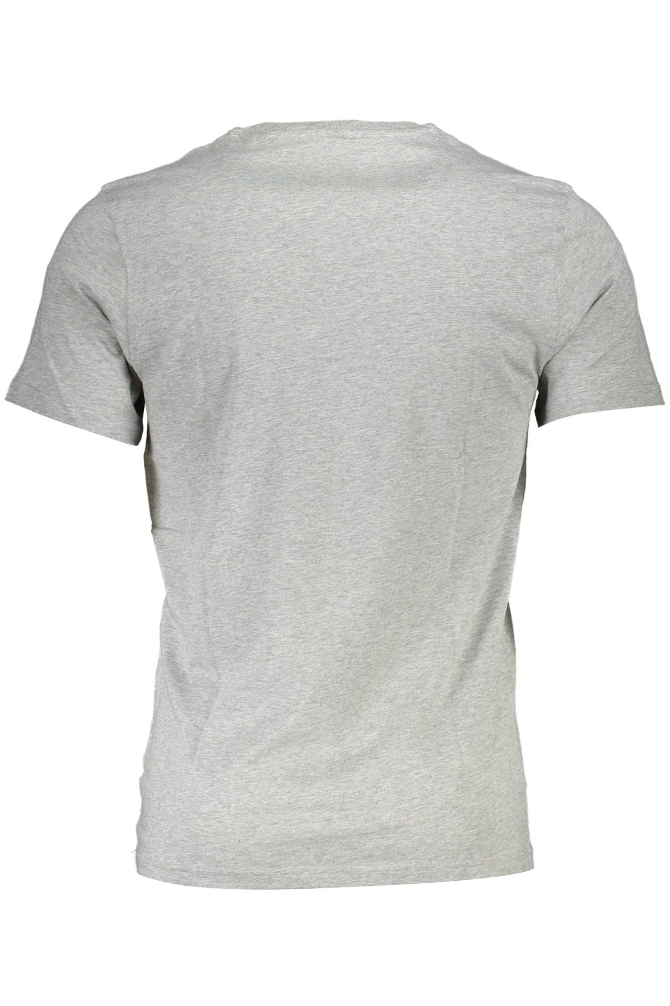 Gray Cotton Men T-Shirt - SEHABRANDS