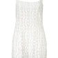 White Polyester Women Dress - SEHABRANDS