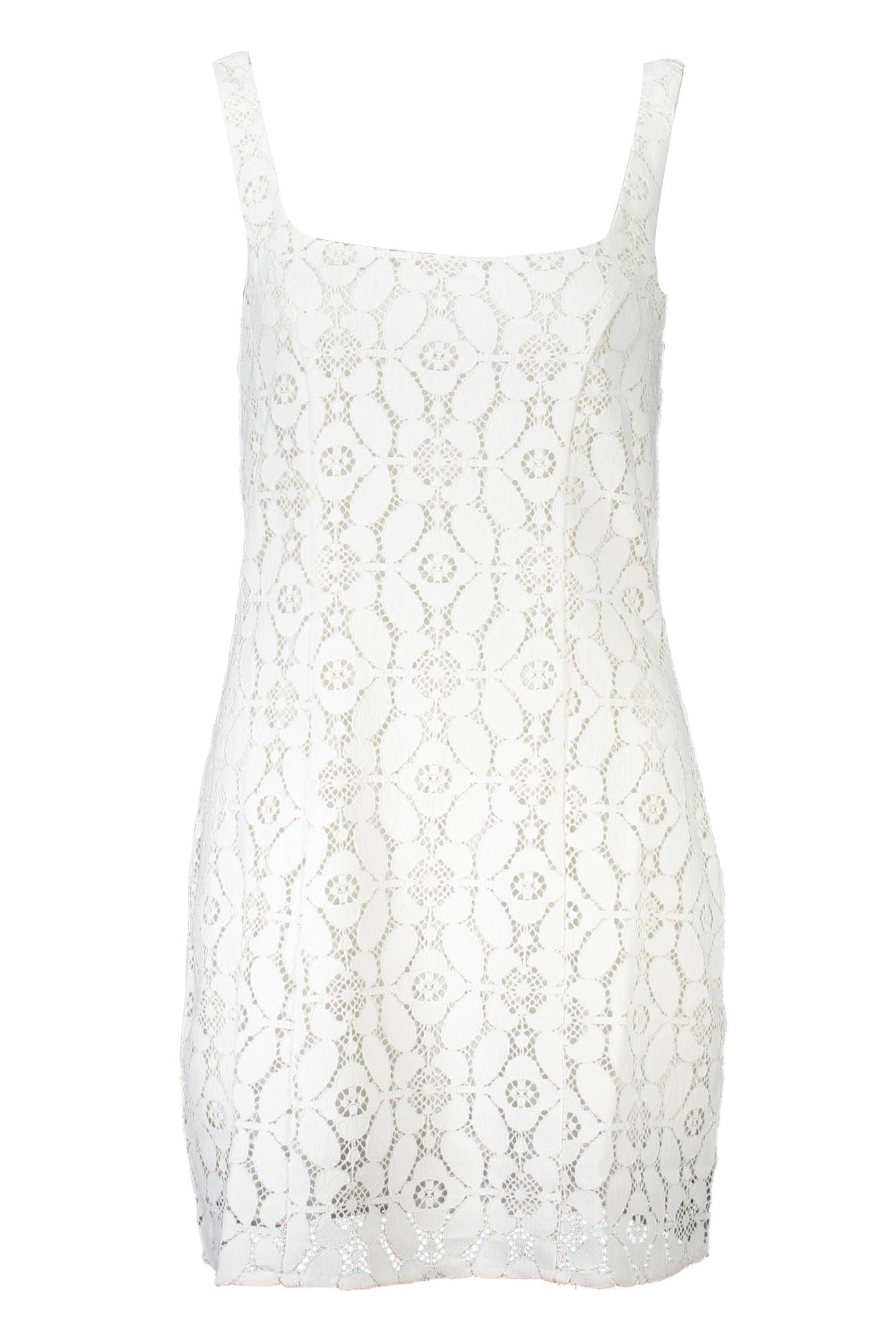 White Polyester Women Dress - SEHABRANDS